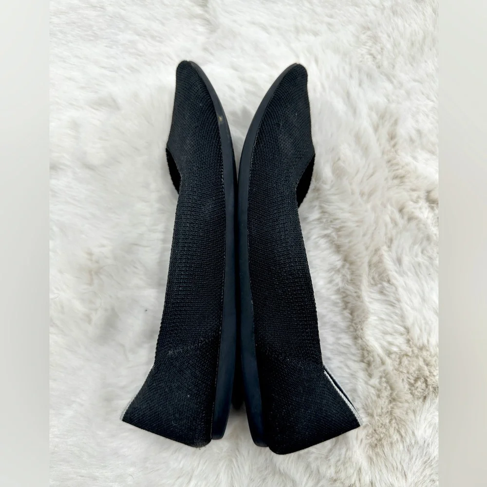 Rothy's The Point Black Flat Slip‎ on Shoes Womens size 8.5